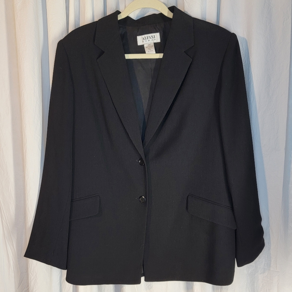 Alfani Women's Crepe Black Blazer